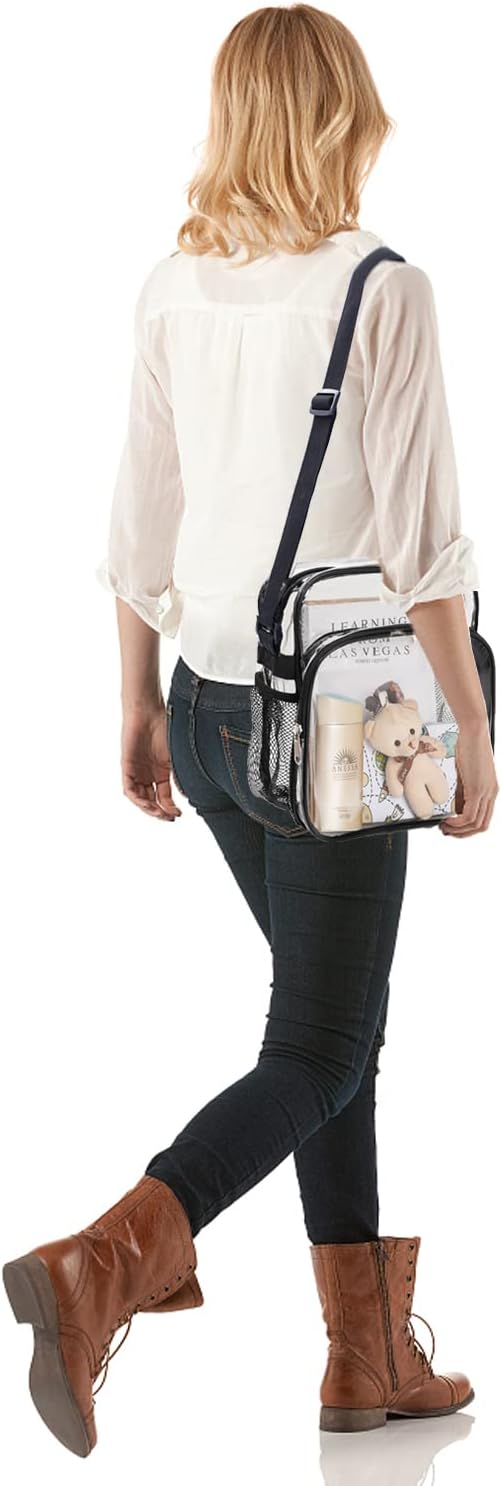 Clear Bag Stadium Approved, Clear Crossbody Purse Bag for Women Men to Concerts, Sports Events, Work - Image 7