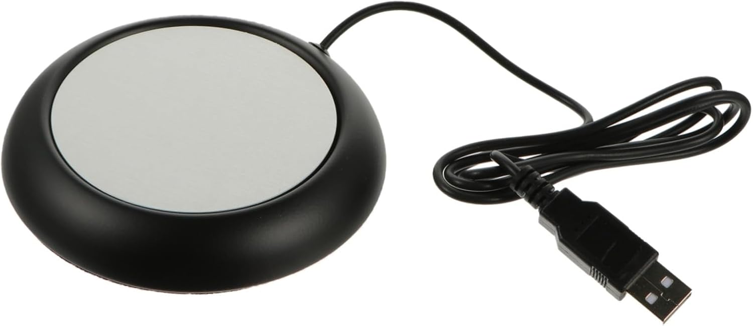 USB Charging Mug Warmer Mat Compact Electric Beverage Cup Warmer with Heat Preservation Insulation Coaster for Office and Home Use Small Space-Saving Design Safe and Material
