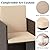 LHBcraft 9 Pieces Patio Dining Furniture Sets, Outdoor Space Saving Rattan Chairs with Glass Table, Wicker Patio Conversation Furniture Set Cushioned Seating and Back Sectional Dining Sets (BR-BE)