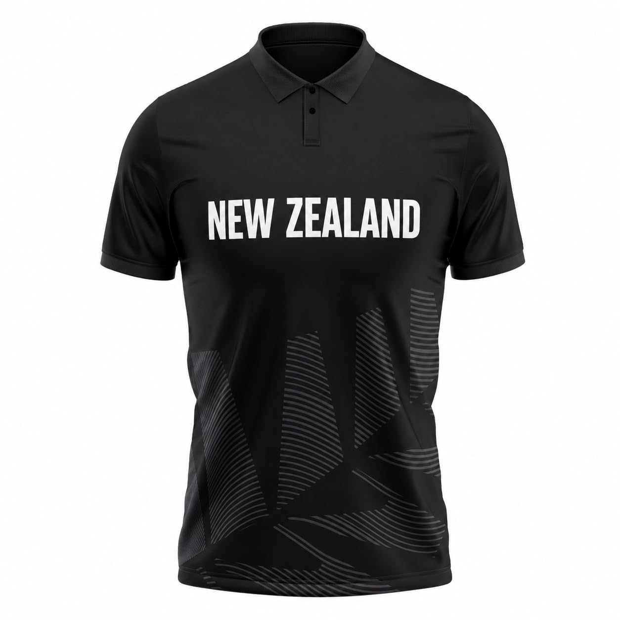 enkline New Zealand Half Sleeves Cricket Fan Jersey - Quick Dry 100% Polyester-picture-11