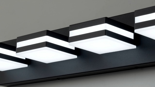 Image of IZORRO LED Modern Bathroom Lights Fixtures(4-Light,Dimmable,360Rotate),Matte Black Acrylic Wall Lighting,Vanity Lights for Bathroom Over Mirror - 6000k 24In (No Assembly Required)