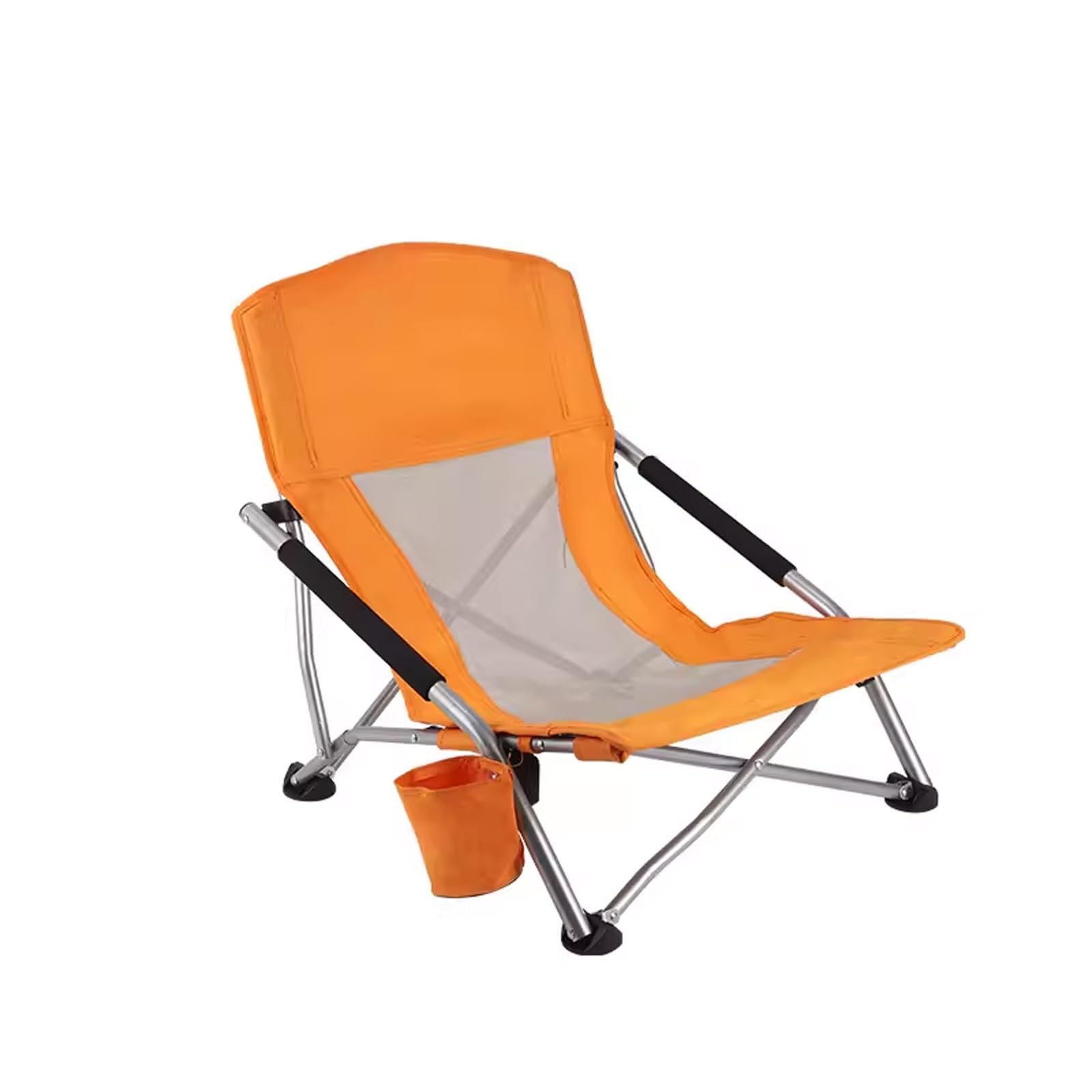 Silla Playa Plegable Reclinable, Tela, Buen Soporte de Carga, Asientos Grandes, Fácil de Guardar, Silla de Playa, Aire Libre, Playa