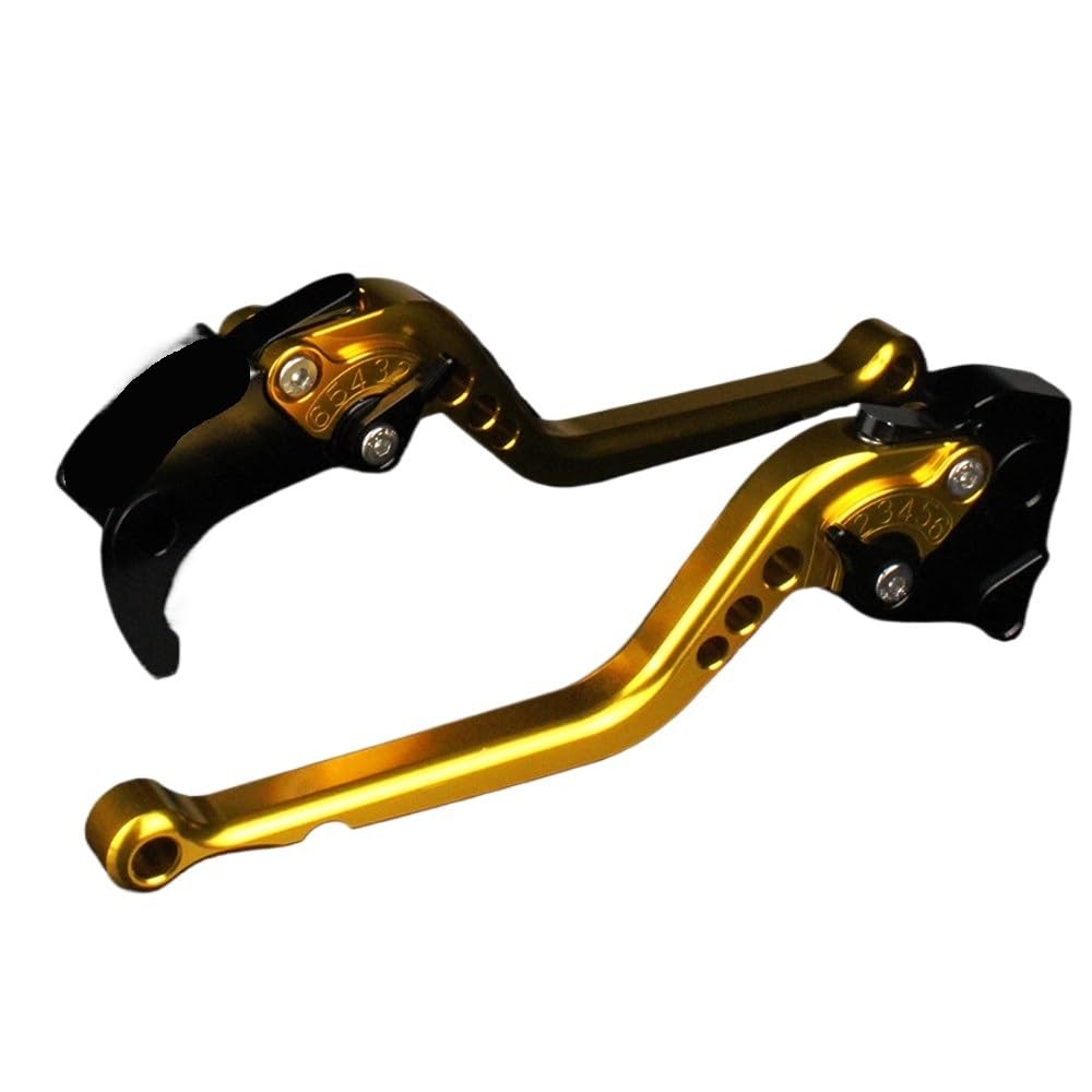 Ltczgrci Yellow Motorbike Brake Levers Short Long Brake Clutch Lever For Dt125 Dt200 Tw200 Xt250 Xt350 Xt600 Xt660 Tt600 Ttr250 Motorcycle Adjustable Levers