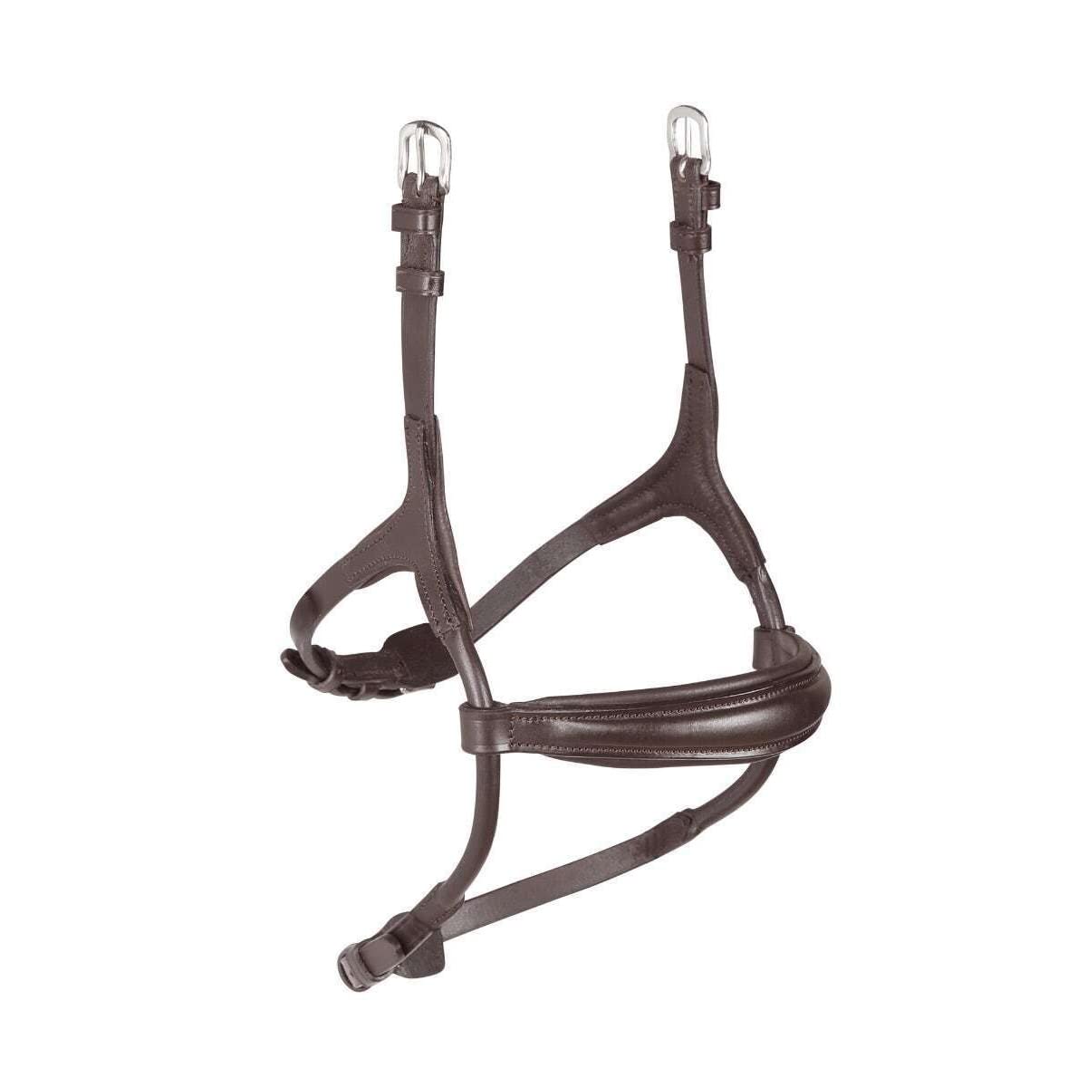 Shires Velociti Rapida Rolled Padded Cavesson Noseband (Cob, Havana)