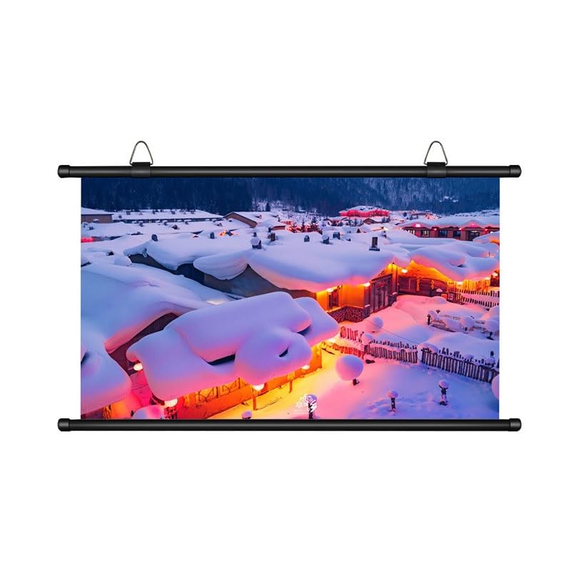 Schermo di proiezione a parete con supporto portatile ad alta definizione for l'home theater, l'ufficio e l'esterno(84 inch)