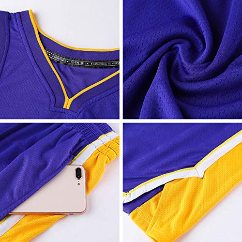 RLYJZ Lakers 24# Gilet Sportivo Pantaloncini