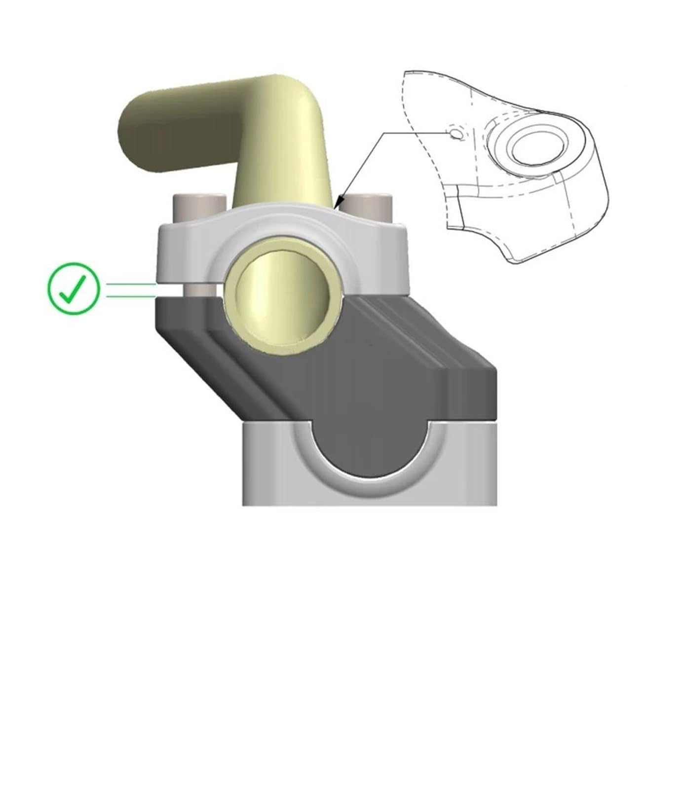 Élèment Liaison Guidon Adaptateur De Fixation pour Guidon De Moto, Rehausseur De Guidon pour Y&amaha Tracer 9 GT 2021-2025 Support Guidon