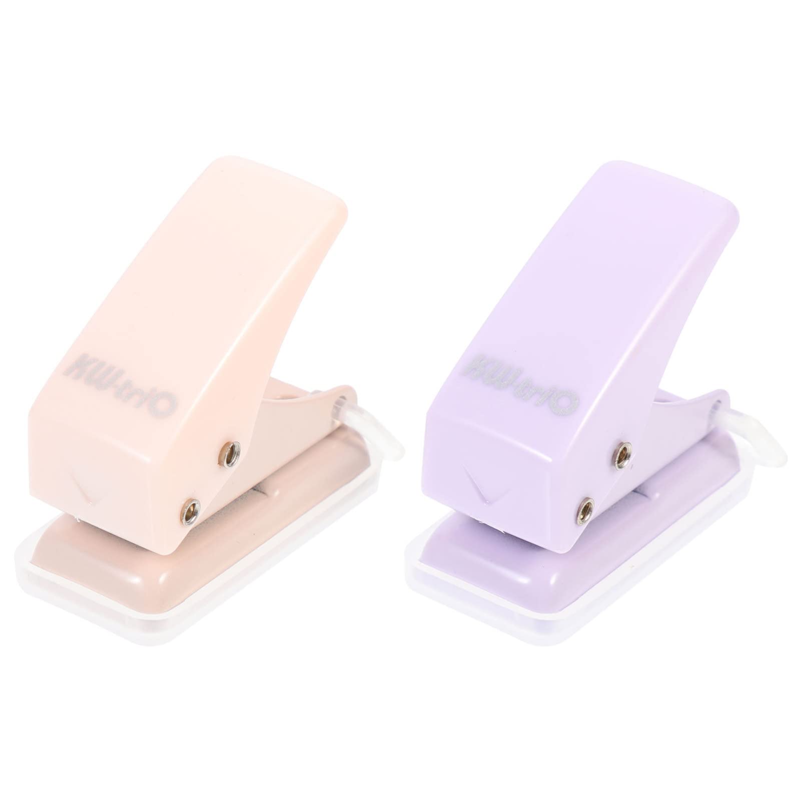 SEWACC 2 Piezas perforadora punzón ajustable suministros de oficina archivador anillas rompe agujeros de papel de oficina perforador de página interior solo agujero ducha