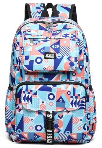 Generic ORILOOSEN Leisure Backpack for Girls,School Bookbags for Primary and Middle School,Water Resistan Backpack (Blue), Medium