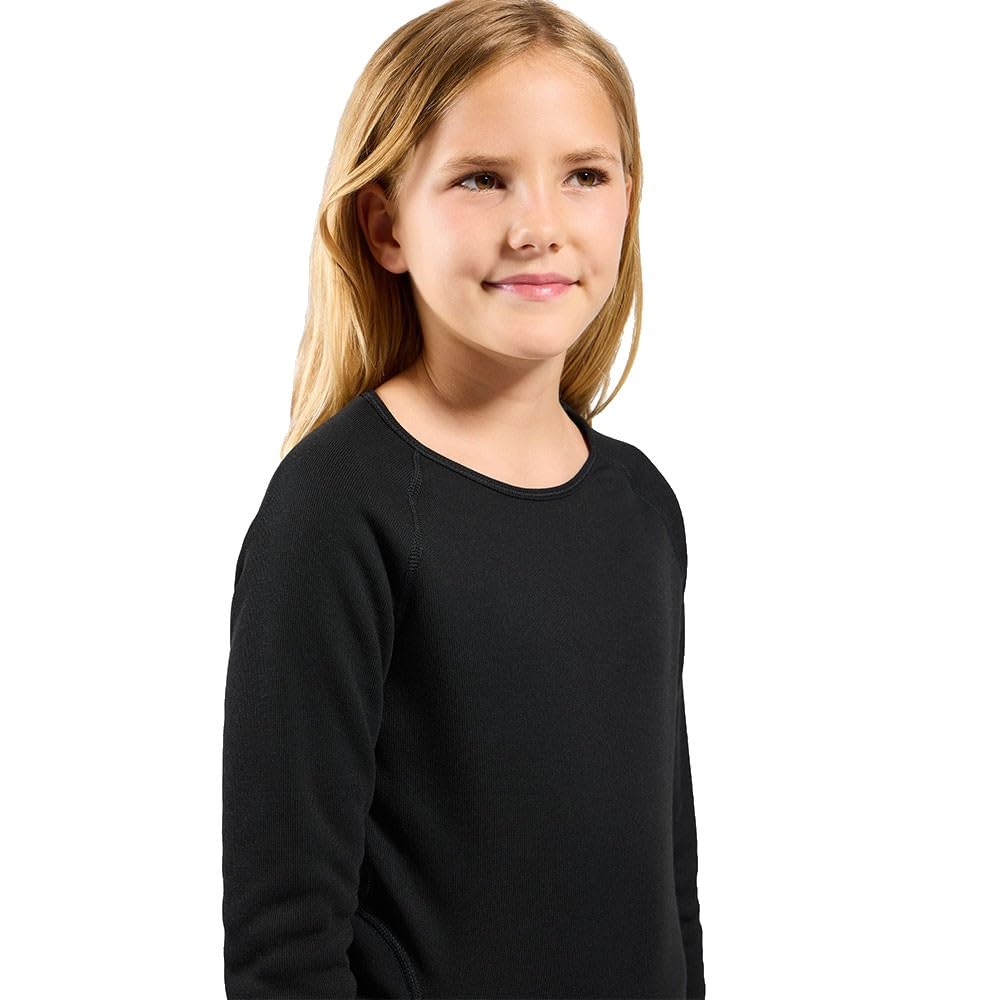 Odlo Intimo Termico per Bambini, Active X-Warm I, Biancheria Intima Sportiva per Bambine, a Maniche Lunghe, con Scollo Rotondo, per Bambini
