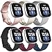 Produktbild WAIYI 6 Pack Kompatibel für Fitbit Versa 3 Armband/Fitbit Sense Armband, Silikon Sport Klassisch Ersatzarmband Kompatibel für Fitbit Versa 3/Fitbit Sense (A, Large)