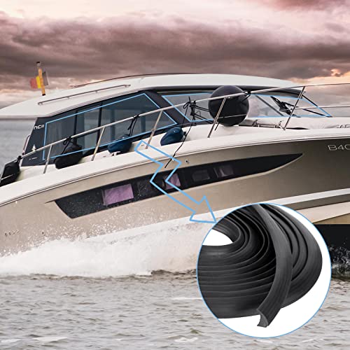 Rv Window Rubber Weather Stripping Seal Strip1/2'' X 1/4'' Rv Stationary Window Glass Edge Seal Epdm Rubber Window Locking Gasket, Seal Strip For Boat, Rv Window Insulation Temperature Noise (15 Ft) #TOP5
