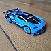 Lmoy 1:32 Scale Bugatti Chiron Vision Grand Turismo (GT) Zinc Alloy Pull Back Die-cast Model Car Toy Collection with Light & Sound (Blue)