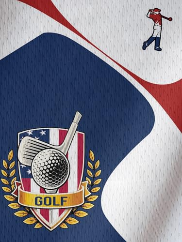Image of PAGYMO Funny Golf Shirts for Men Crazy Printed Pattern Novelty Moisture Wicking Performance Mens Polo Shirt