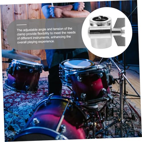 Abrazadera de montaje para cowbell para bombo, soporte versátil para percusión, hardware para batería duradero miniatura 6