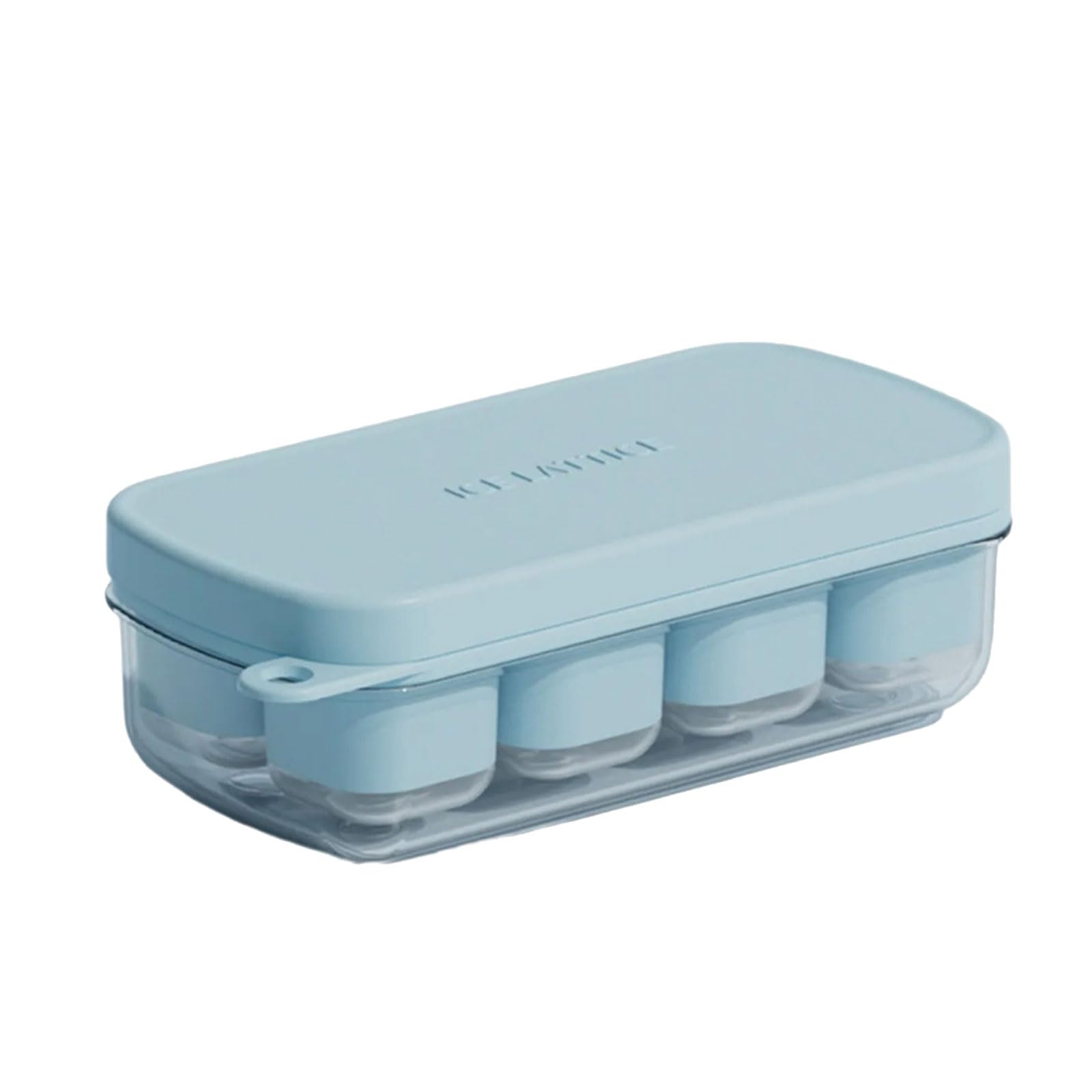 Beimus Cubes Tray with Lid for Freezer Cocktails Drink Baby Food Silicone Ice Cubes Maker with Lid Silicone Ice Tray