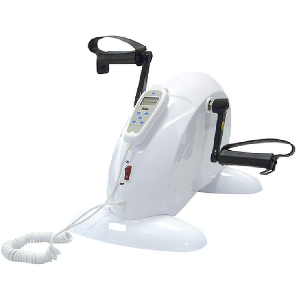 LUNEZY Mini Cyclette Cyclette Portatile per Braccia e Gambe, Attrezzatura per Riabilitazione Fitness Regolabile, per Allenamento Fitness in Palestra per Anziani
