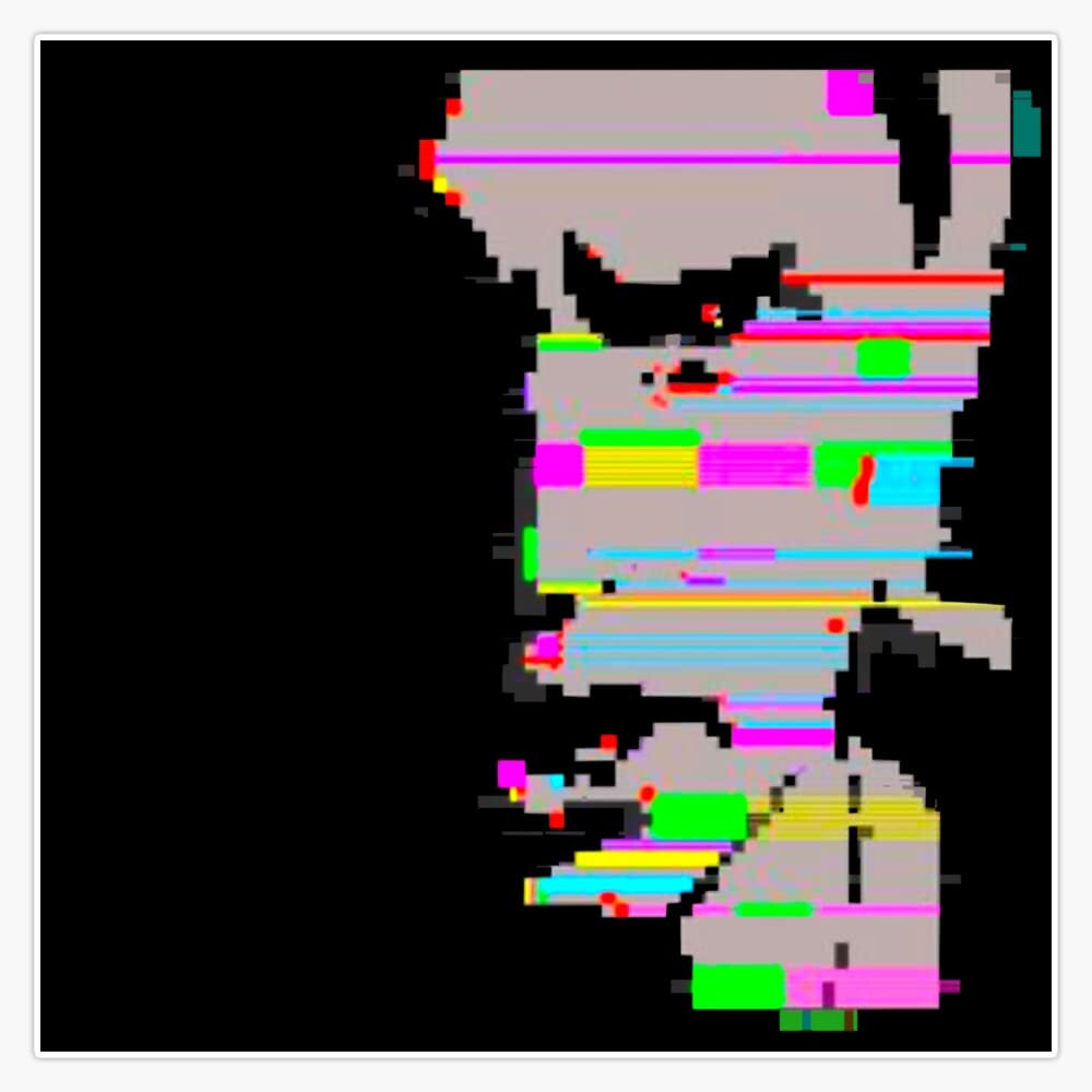 Magnet Julian Casablancas Minorbutmajor Black Border Magnetic Vinyl Sticker 5"