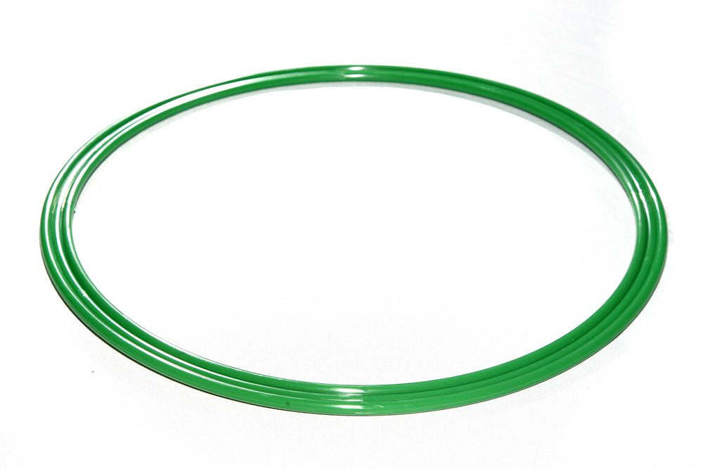 Sport Aro Lot de 8 Cercles psychomotricités en 4 Couleurs, Unisexe, 2 x réseau, 2 x Jaune, 2 x Bleu, 2 x Vert, Ø 60 cm