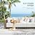 SUNSHINE VALLEY 7 Pieces Patio Furniture Set with 10" Thick Cushions