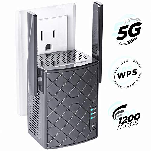 [2020 UPGRADED] WiFi Range Extender 1200 Mbps with WPS Internet Wireless Signal Booster