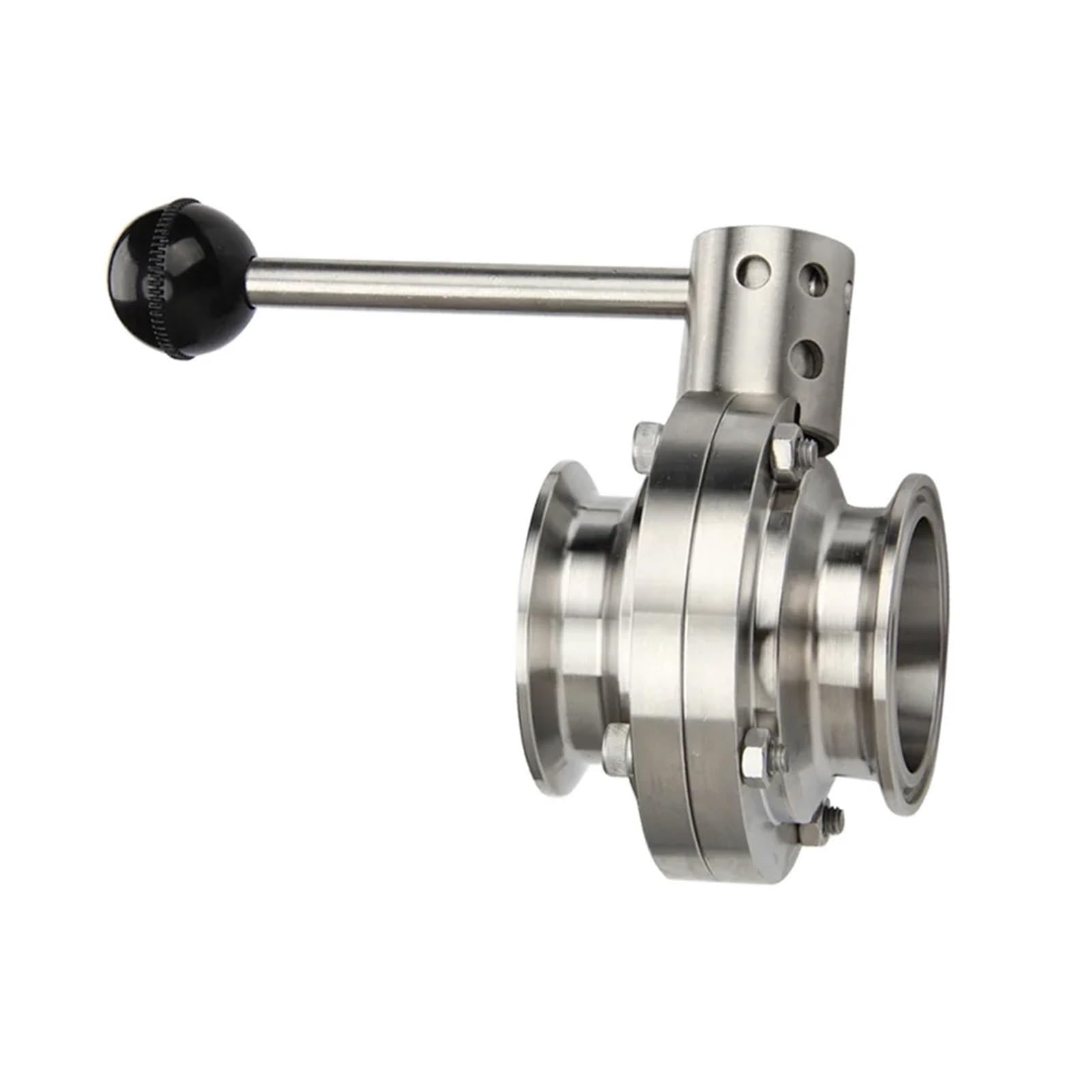 MXXDMOPD 45mm SS304 Stainless Steel Type 1.5" Three-Clip Butterfly Valve