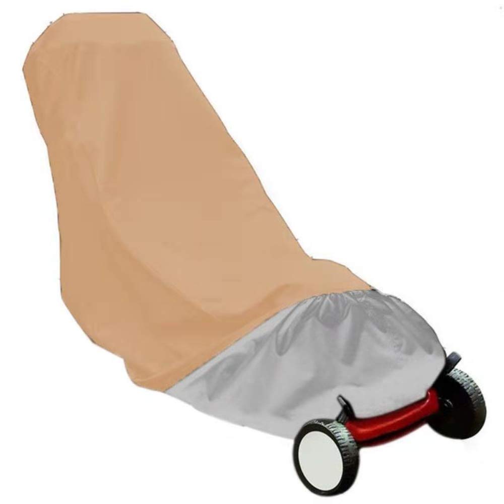 Mitef Outdoor Waterproof Dustproof Lawn Mower Cover, Garden Lawn Machine Protector Cover, 188x63.5cm/74