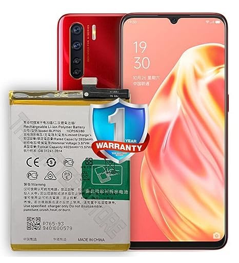 Image of Original BLP765 Battery for Oppo Reno 3 / A91 / F15 CHP2001 / CPH2021 PCPM00 Battery with 1 Year Warranty **(J00208)