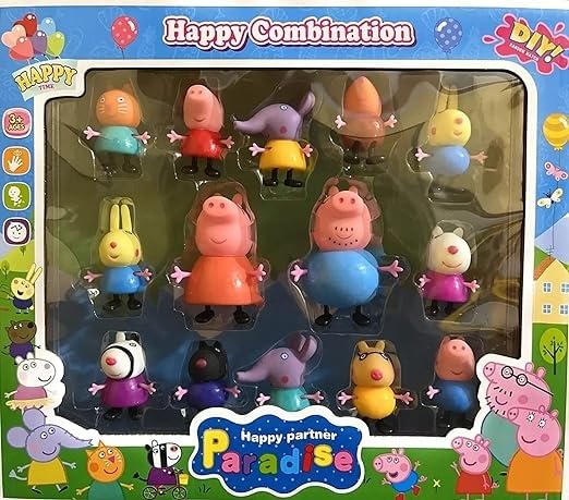 See full amazon price history chart for 14 Pcs Pig Family Toy with Family and Friends Toy (Multicolor) 14 Pcs Pig Family Toy with Family and Friends Toy (Multicolor) (B0DDQG6NTP) Amazon Price History, Amazon Price Tracker