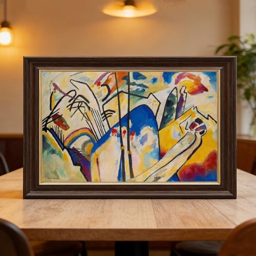 Kandinsky Composition IV Impression sur toile déco bureau 30x45cm - 6