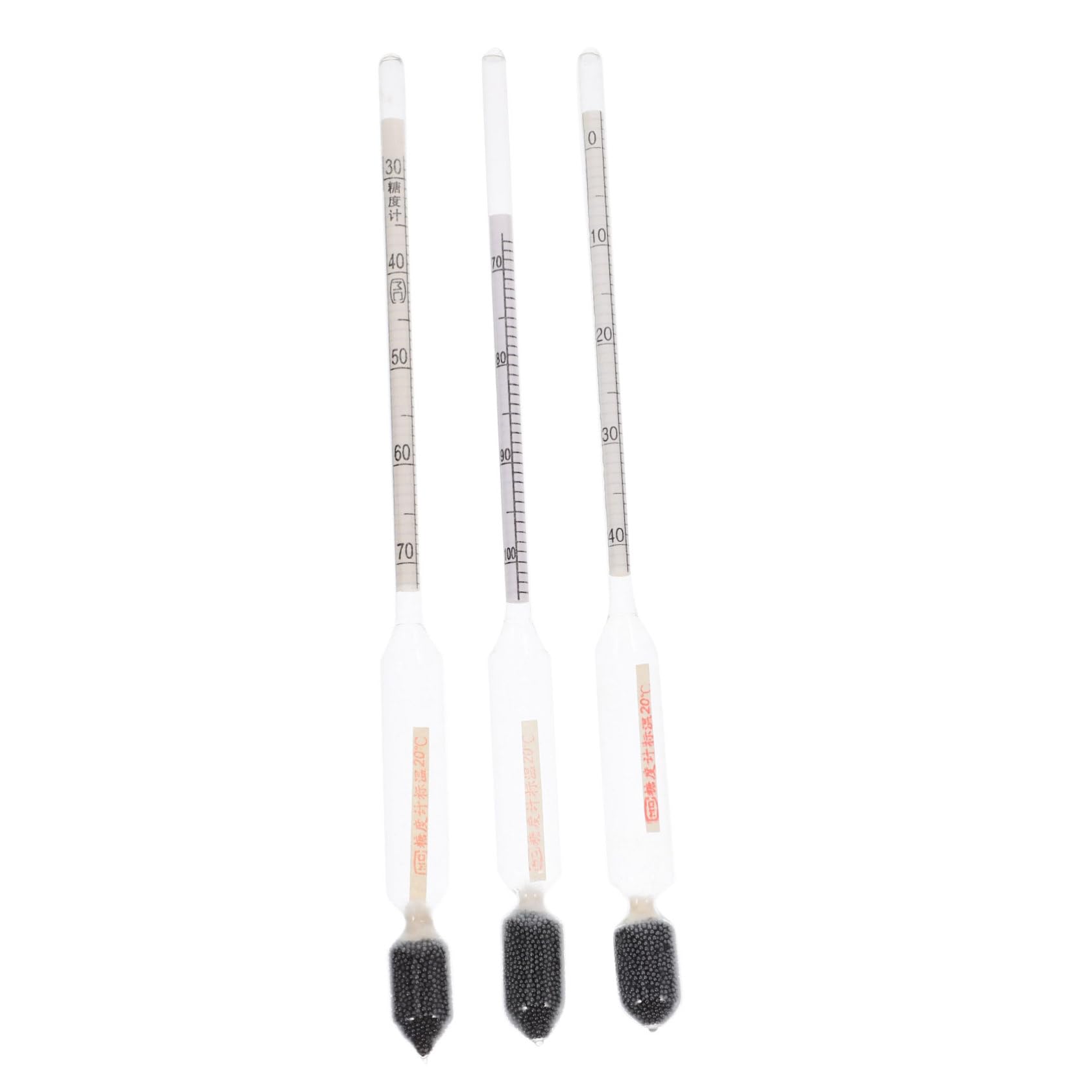 ABOOFAN 3Pcs Triple Scale Sugar Hydrometer for Maple Syrup Measurement Liquid Sugar Measure Gauge Home Syrup Tester and Measurement Tool