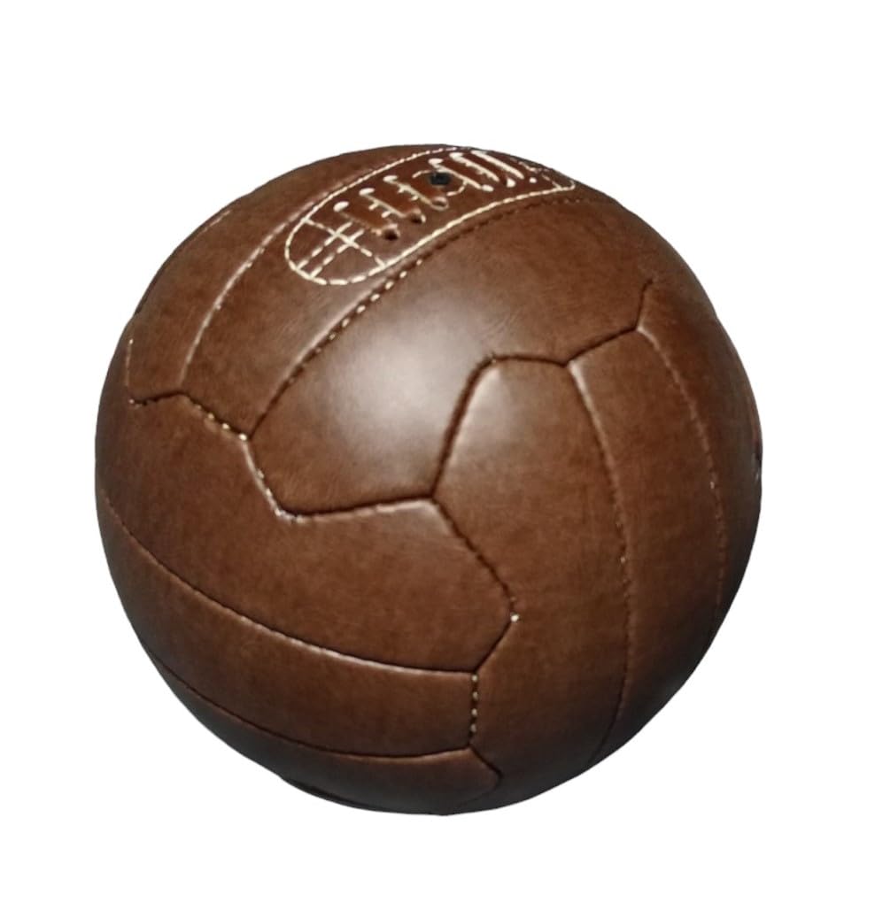 Palla da Calcio Vintage Taglia 5 Marrone Replica Coppa del Mondo 1966
