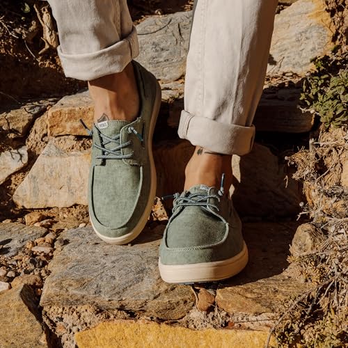 Mocassins pour Hommes Pitas Maui Flax en lin respirant