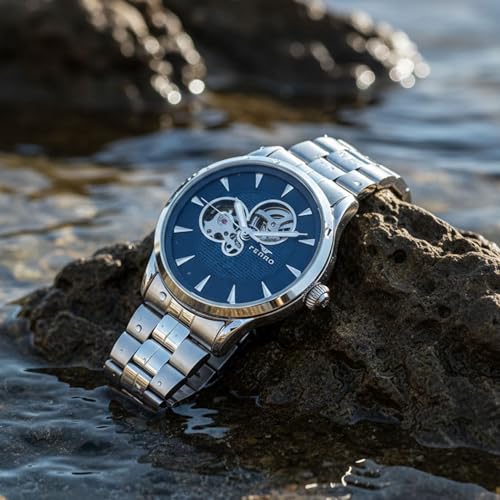 Image of Ferro Sangiovese Quartz Dark Blue Round Dial Men's Watch - F31457A-A3