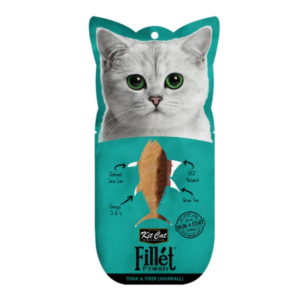 Kit Cat Filletfresh Hairball Atun y Fibra