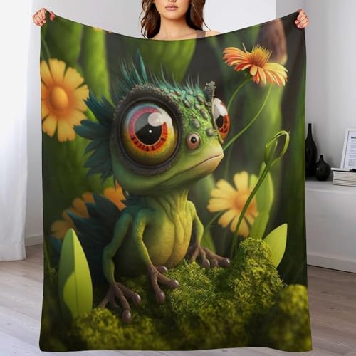 Couverture grenouille imprimée en flannel : une idée de cadeau douce - 2