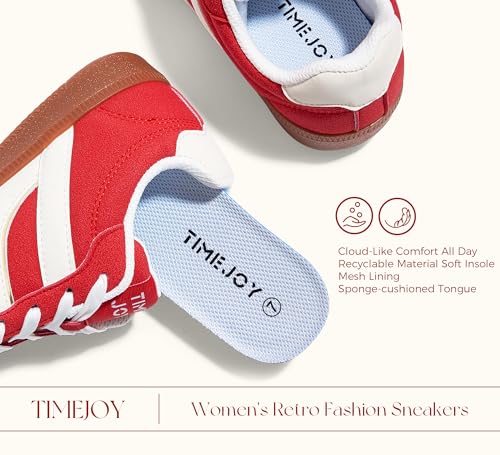 Women's Retro Fashion Sneakers Vintage Leather & Gum Sole Shoes Non-Slip Cushion for Casual, Streetwear & Trendy Outfits3