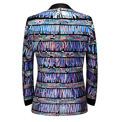 Men's Fashion Tassel Sequin Suit Jacket for Party,Wedding,Banquet,Prom2