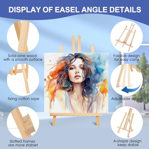 Esrich ES 24P EASELS 24 Pack 11.8 Inch Wood Easels,Small Tabletop Display Stand,Easel Stand thumb #3