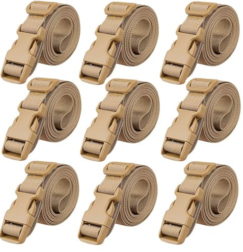 9本セット荷締めベルト ナイロン 固定ベルト タイダウンベルト 結束バンド 締機 荷物ストラップ スーツケース連結ベルト 手荷物まとめ バッグとめるベルト ナイロン ワンタッチ ストラップ バックル パッキングストラップ 調節可能 旅行便利グッズ 自転車