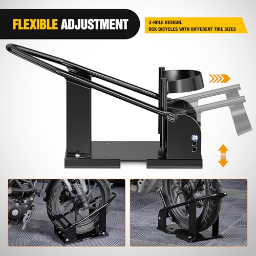 Image of Nilight Motorcycle Wheel Chock for 15 inch-21 inch Wheels 1800 lbs Capacity