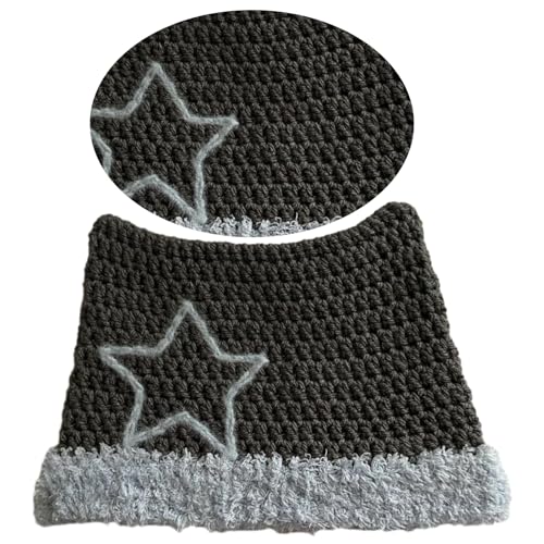 Cartoon Kitten Hat Girls Headgear for Outdoors Activities 2000s Girls Bows Star Crocheted for Skiing Camping2