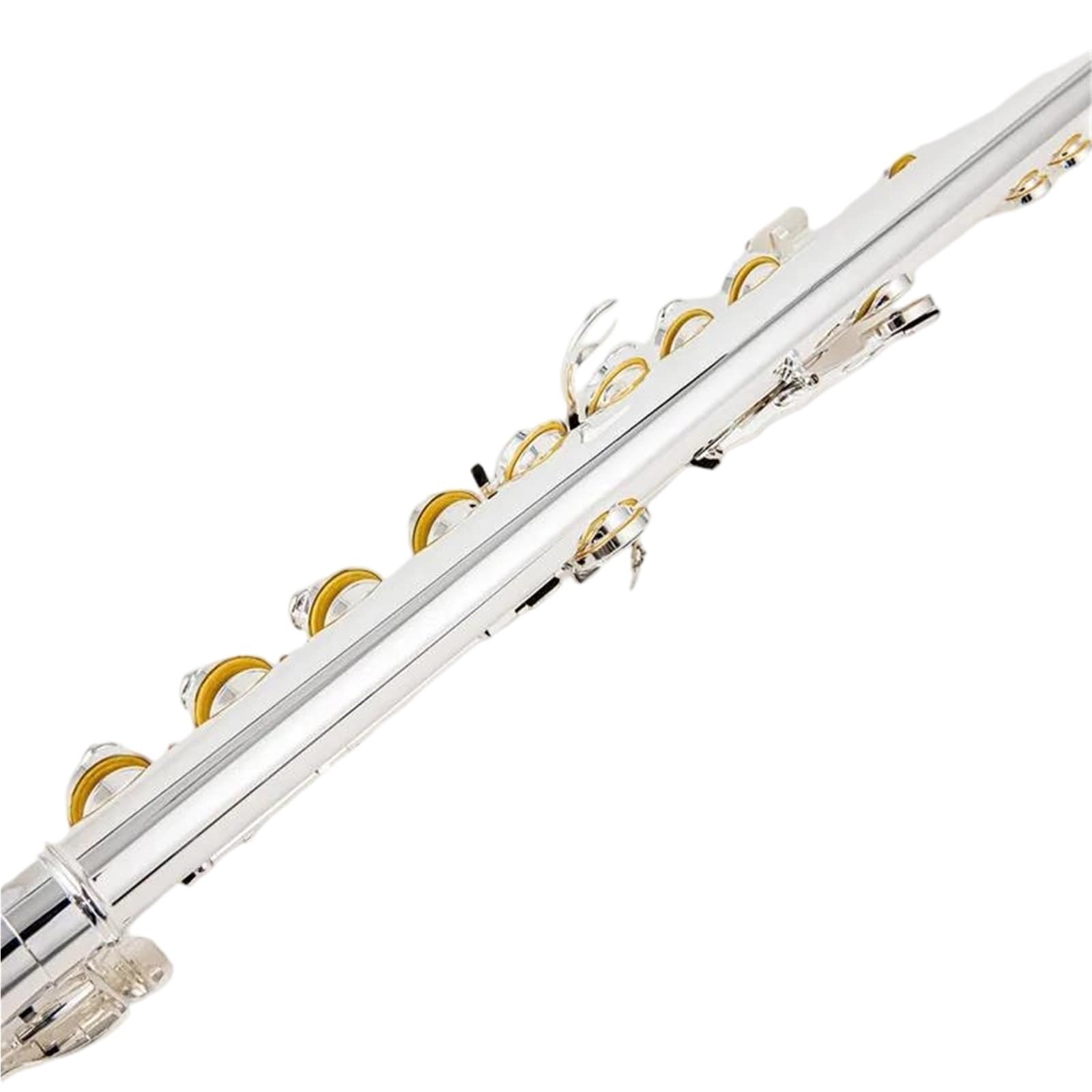 Altflöte, G-Ton, 16 geschlossene Klappen, versilbert, professionelles Musikinstrument mit Koffer, langlebig,