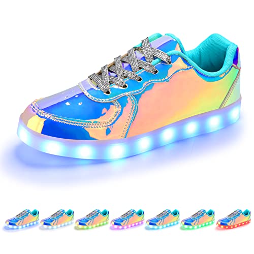 Image of Light Up Shoes Men Women LED Shoes USB Charging Adult High Top LED Sneakers Glow in The Dark Footwear for Dancing Party Festivals Festivals