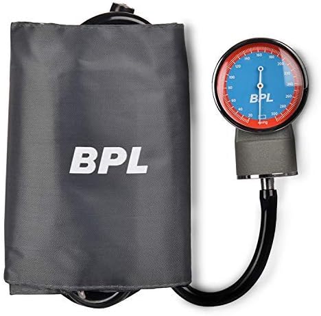 Medical Technologies Aneroid Sphygmomanometer Arm Blood Pressure Monitor (Gray), Black