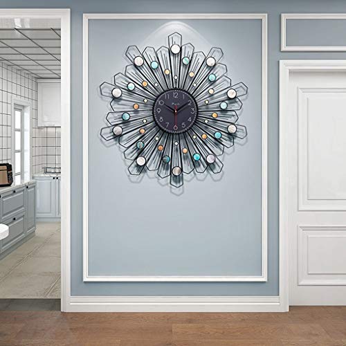 Spacmirrors Nordic Personality Wall Clock Fashion Iron Clock Mute Hanging for Garden Wall Decoration Arabic Digital Living Room Kitchen Bedroom Home Wall Clock steampunk buy now online