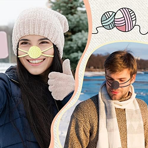 Eurzom 8 Pcs Winter Nose Warmer Cozy Soft Nose Cover