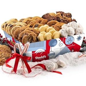 David Cookies Gift Basket for Families – Large Crate Assorted Cookies and Brownies for Snack and Sharing – Deliciously Flavored Cookies and Brownies with Finest Ingredients – Gourmet Food Gift Basket