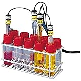 neoLab Elektroden-Aufbewahrungsgestell mit 10 Flaschen, Stahl, Weiß