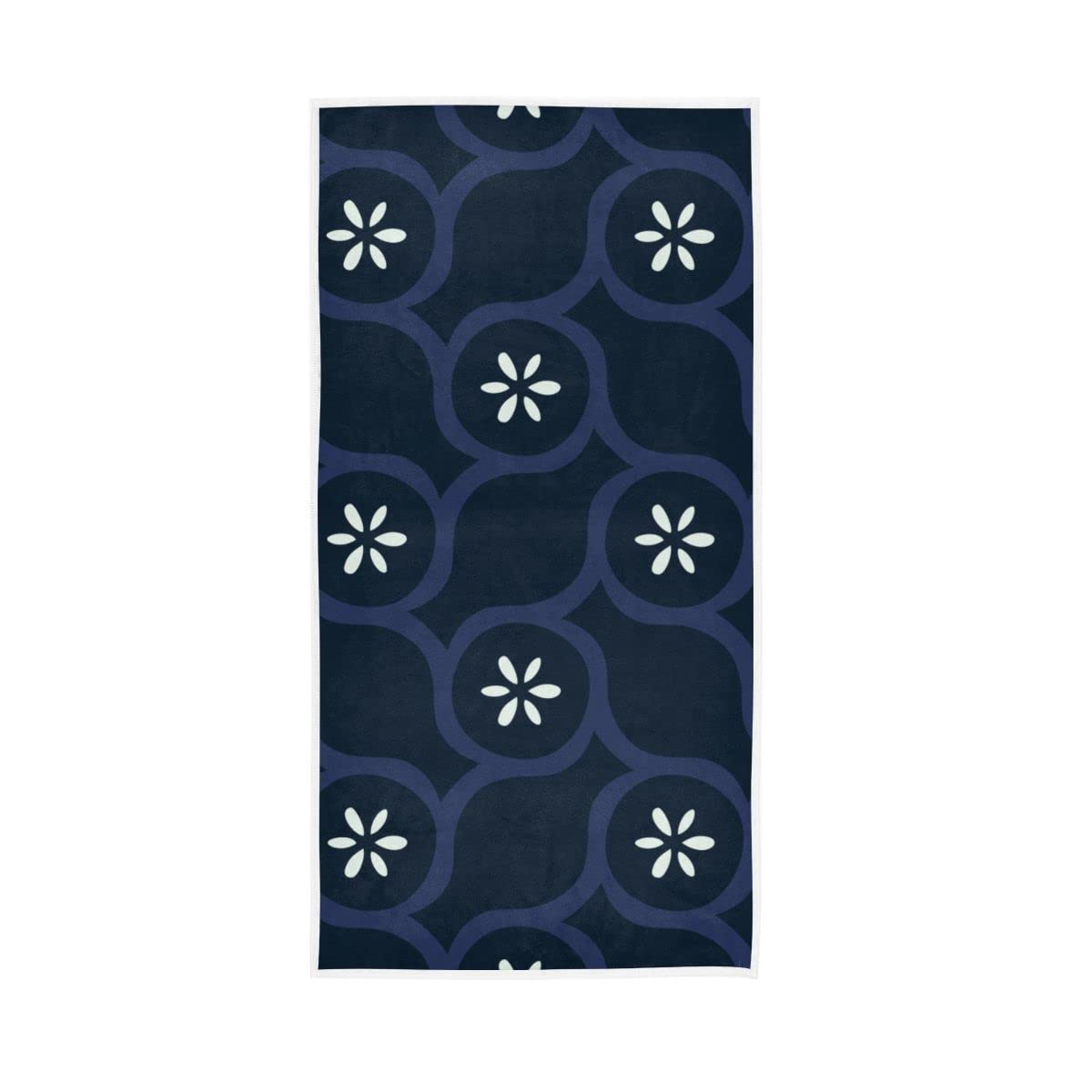 GAIREG Doodle Floral Pattern Hand Towel, 15 x 30 Inch Soft Towels